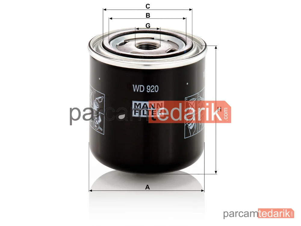 MANN FILTER WD920 | Endüstriyel Filtre