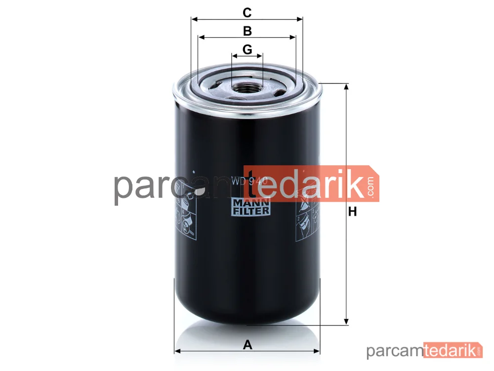 MANN FILTER WD940 | Hidrolik Filtre Bomag