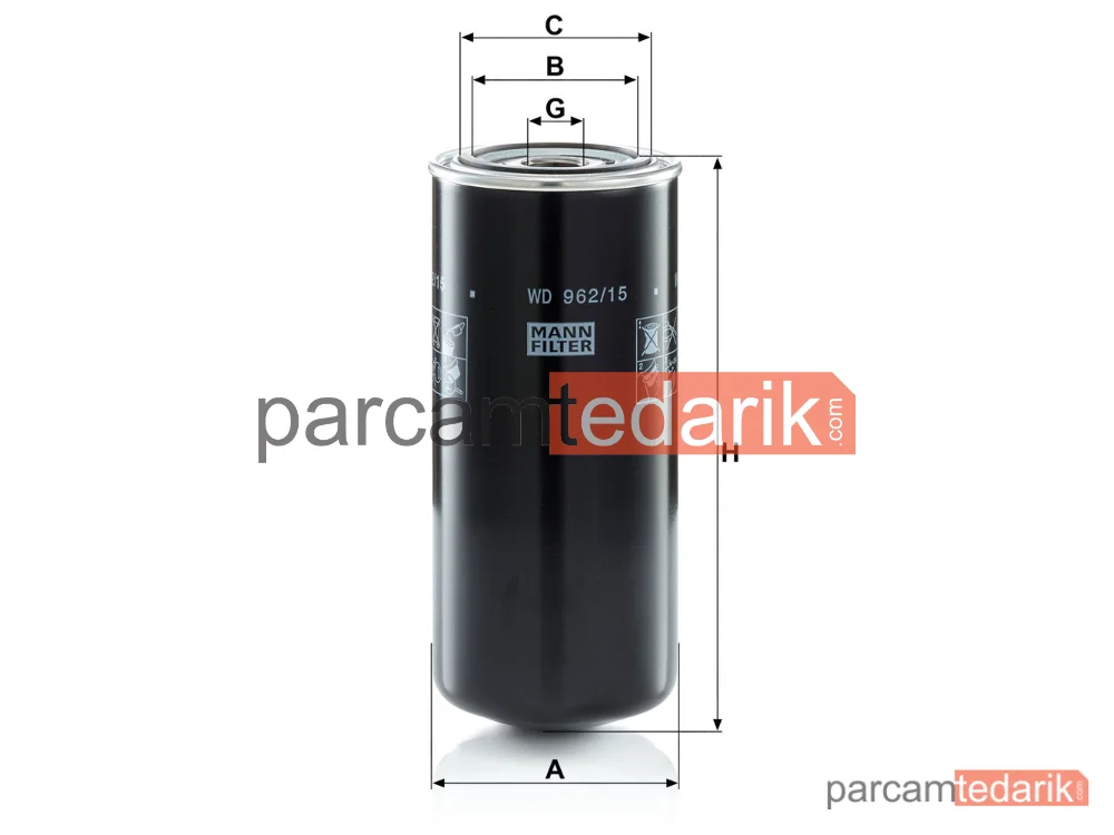 MANN FILTER WD962/15 | Endüstriyel Filtre