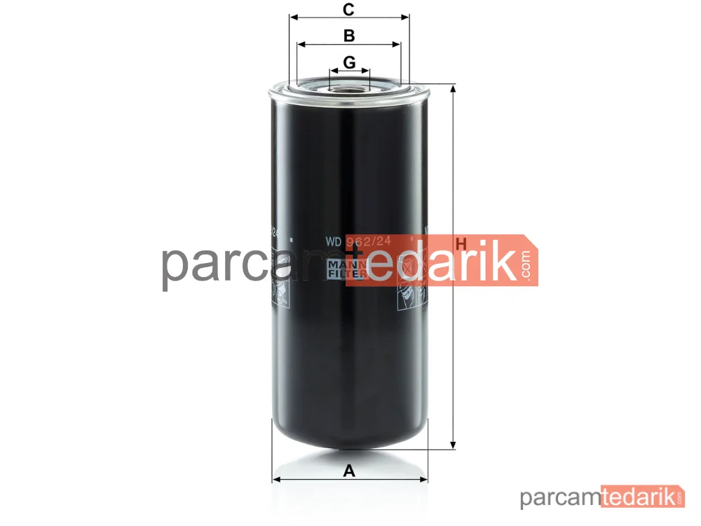 MANN FILTER WD962/24 | Endüstriyel Filtre