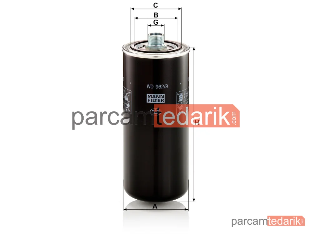 MANN FILTER WD962/9 | Hidrolik Filtre Faun