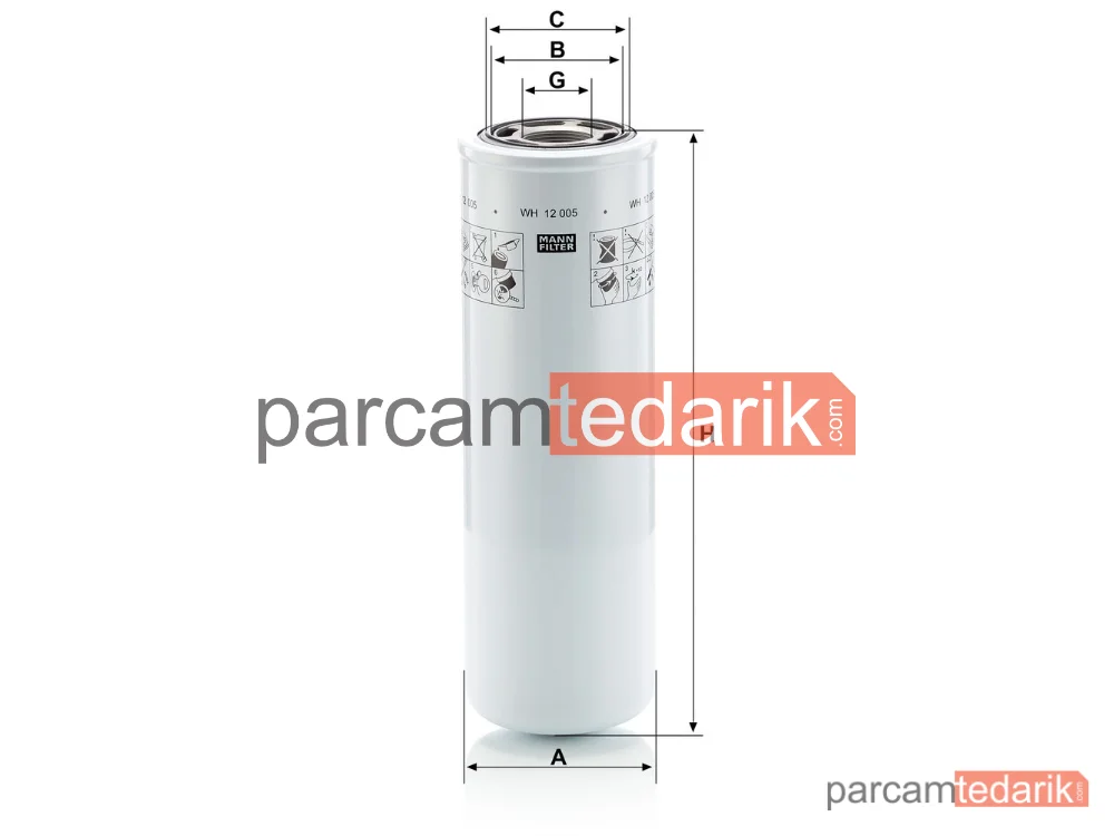 MANN FILTER WH12005 | Endüstriyel Filtre