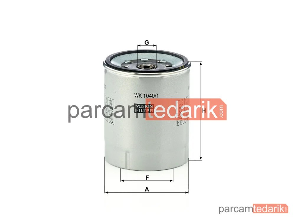 MANN FILTER WK1040/1X | Yakıt Filtresi — Volvo FE 06=>, FE II 12=>, FH 05=>, Renault Trucks Premium 2 05=>