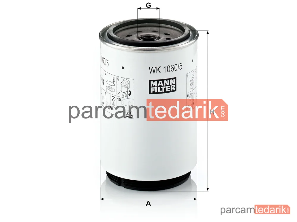 MANN FILTER WK1060/5X | Yakıt Filtresi