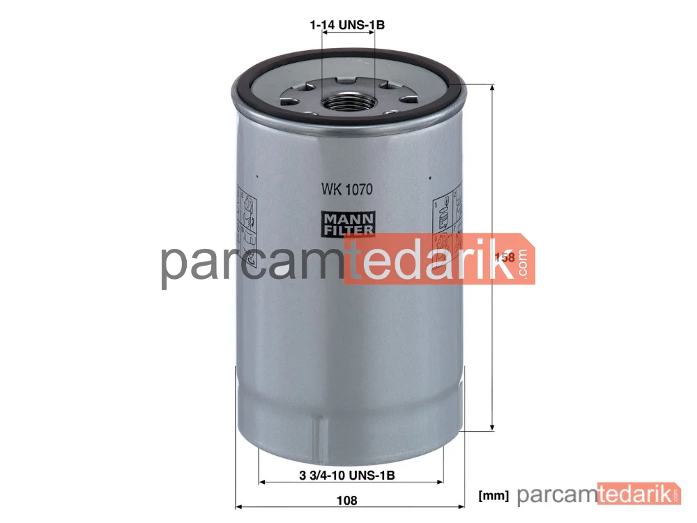 MANN FILTER WK1070X | Yakıt Filtresi — Iveco Stralis 03=>, Trakker 04=>