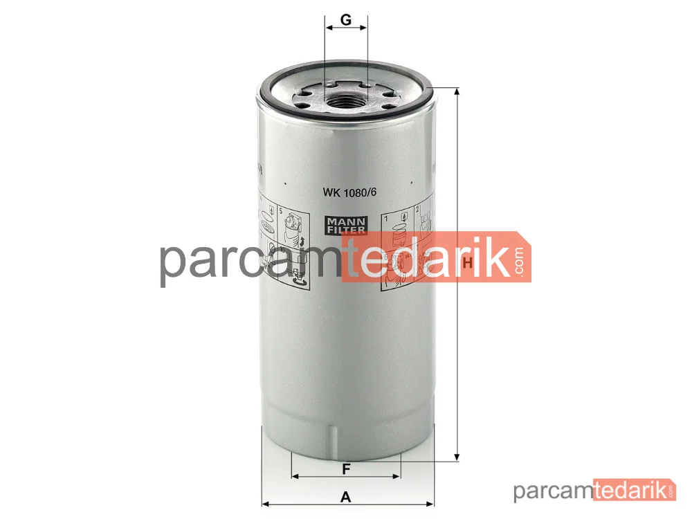 MANN FILTER WK1080/6X | Yakıt Filtresi