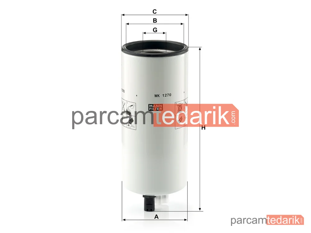 MANN FILTER WK1270 | Endüstriyel Filtre