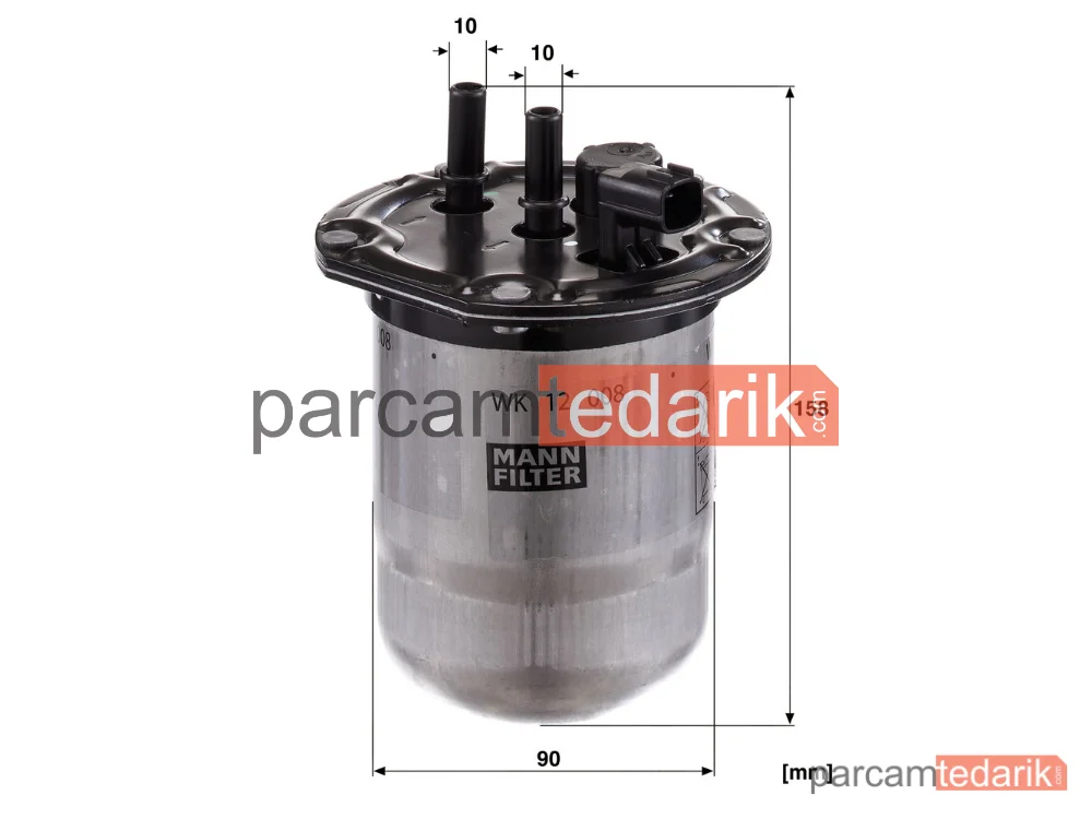 MANN FILTER WK12008 | Mazot Filtresi — (komple) Clio Iv-Dacia Dokker 1.5 DCİ 90HP 11/12=> (Mazot Filtre Kutusu)