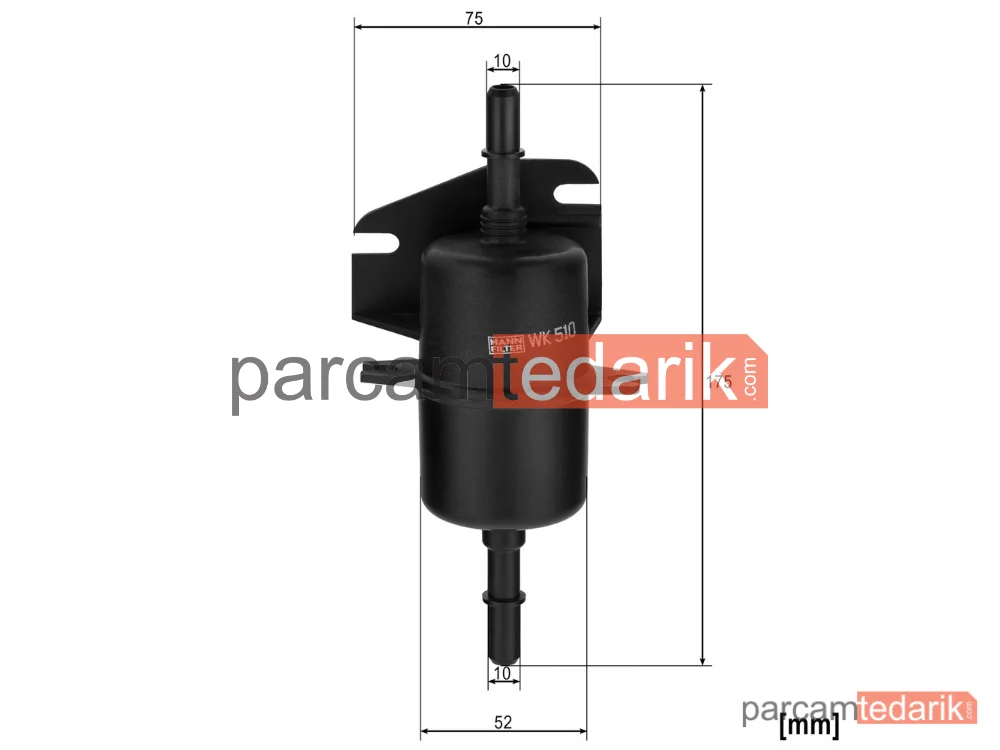 MANN FILTER WK510 | Yakıt Filtresi — Fiat Palio 1.5 04=>