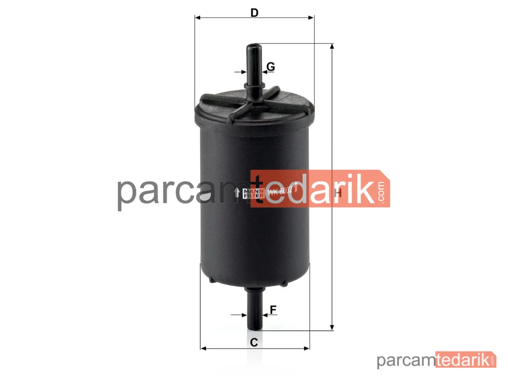 MANN FILTER WK6002 | Yakıt Filtresi — Renault Megane I 1.6 İ 96-99
