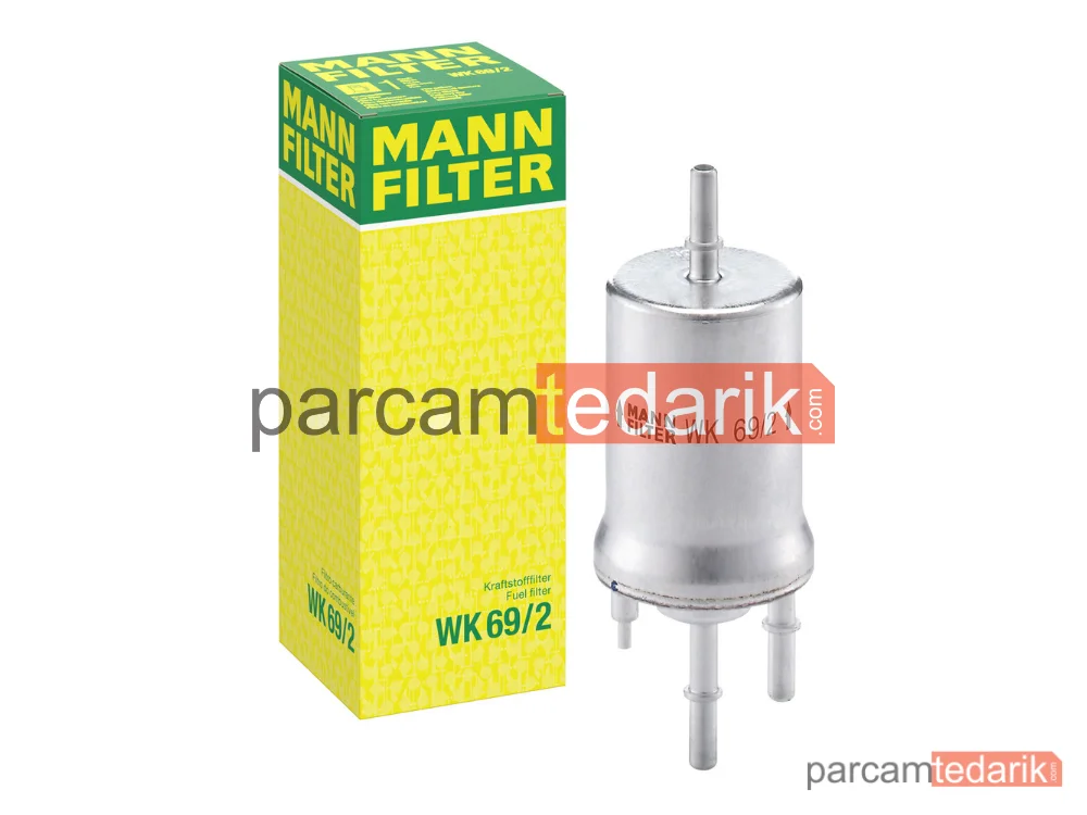 MANN FILTER WK69/2 | Yakıt Filtresi — Volkswagen Golf V 1.4 16V 03-08, 1.6 04-08, Golf Plus 1.6 05-13