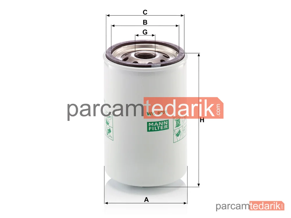 MANN FILTER WK8001 | Endüstriyel Filtre