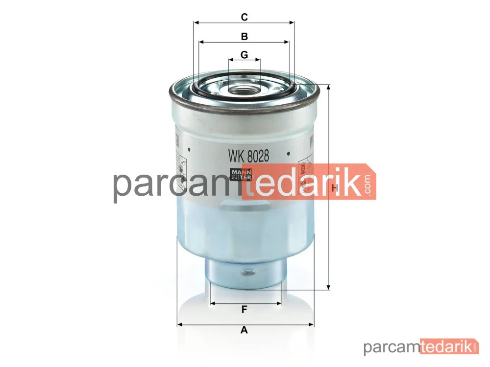 MANN FILTER WK8028Z | Yakıt Filtresi — Toyota Auris 1.4 D-4D 07-12