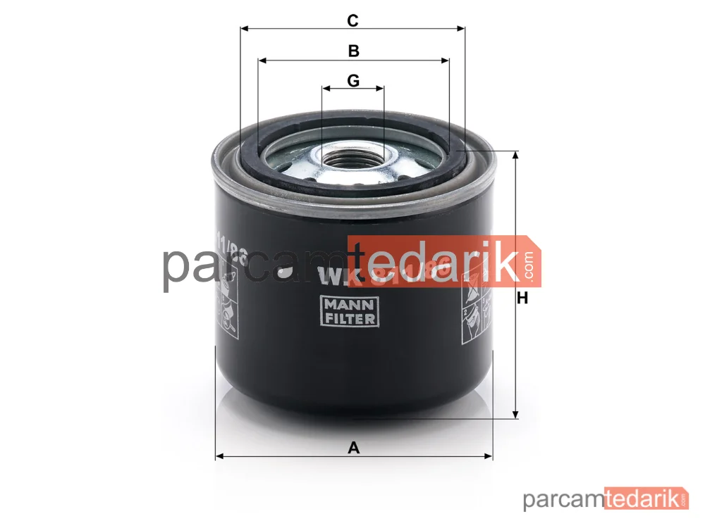 MANN FILTER WK811/86 | Yakıt Filtresi — Toyota Dyna 3.4 D 77-87, Land Cruiser 3.4 D 80-84