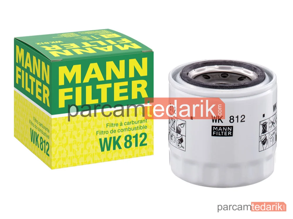 MANN FILTER WK812 | Yakıt Filtresi — Daihatsu Taft 2.5 D 4X4 78-82, 2.8 D 4X4 82-85