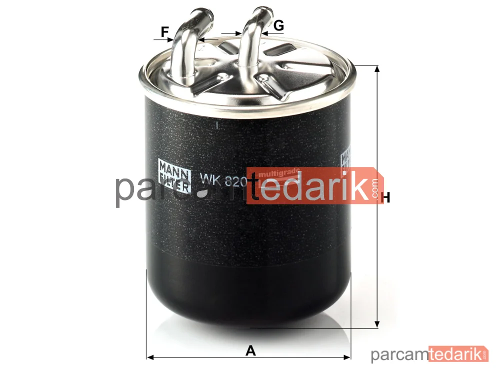 MANN FILTER WK820 | Yakıt Filtresi — Mitsubishi Colt VI 1.5 Dİ-D 04-12