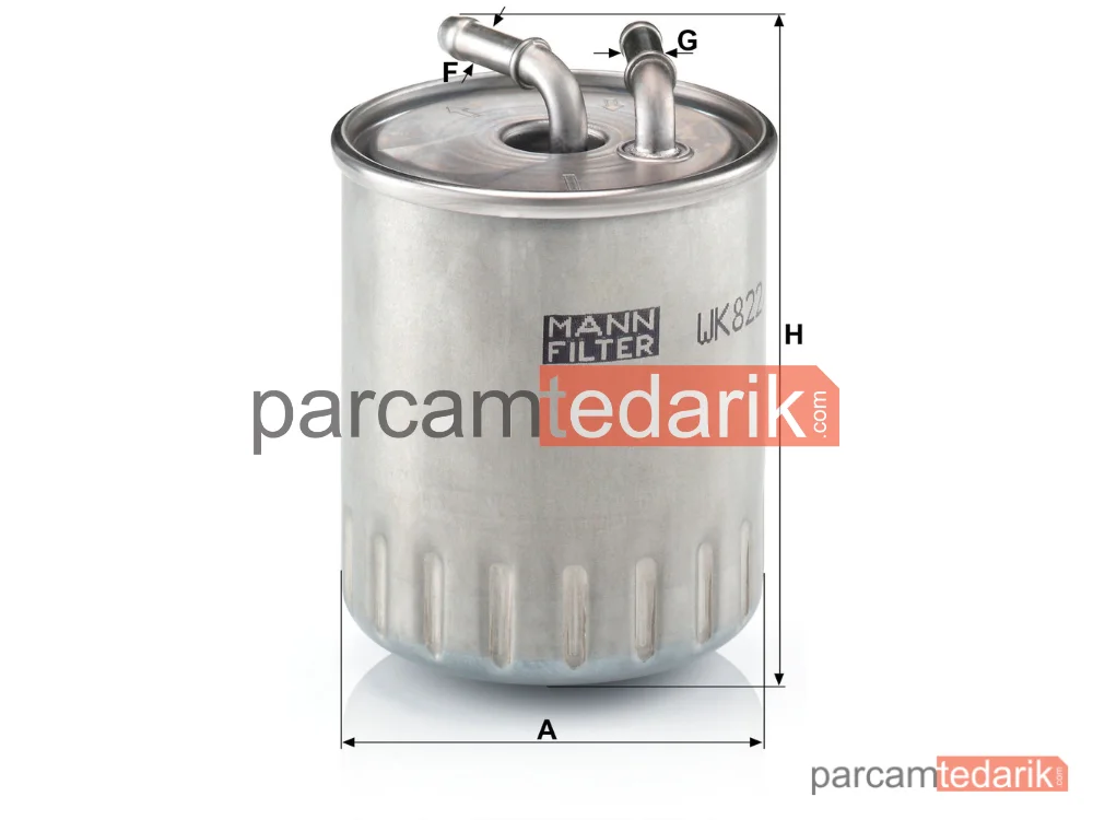 MANN FILTER WK822/3 | Yakıt Filtresi — Mercedes-Benz E Serisi W211 03-08, S Serisi W220 00-05
