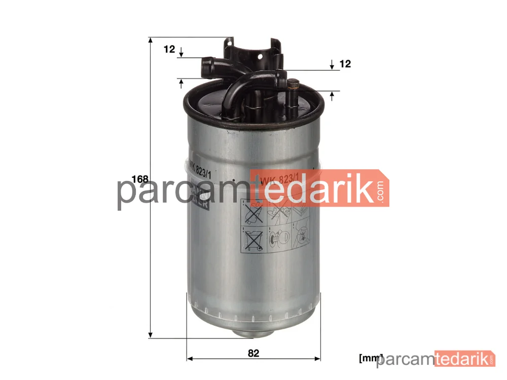 MANN FILTER WK823/1 | Yakıt Filtresi — [ Audi A4 (8D, B5) 2.5 TDI V6 Afb/akn ]