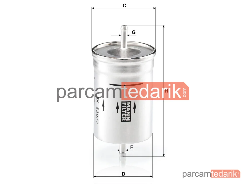 MANN FILTER WK830/7 | Yakıt Filtresi — Volkswagen Passat 2.0 90-96