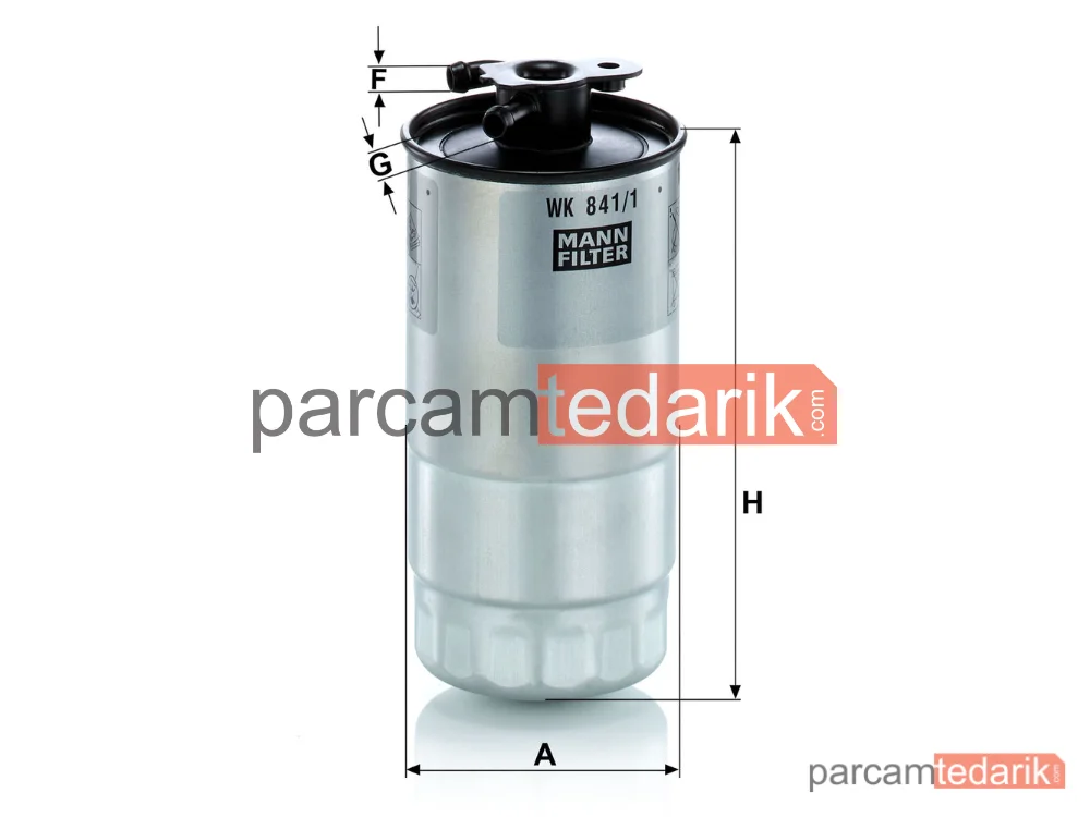 MANN FILTER WK841/1 | Yakıt Filtresi — BMW 5 Serisi E39 98-03