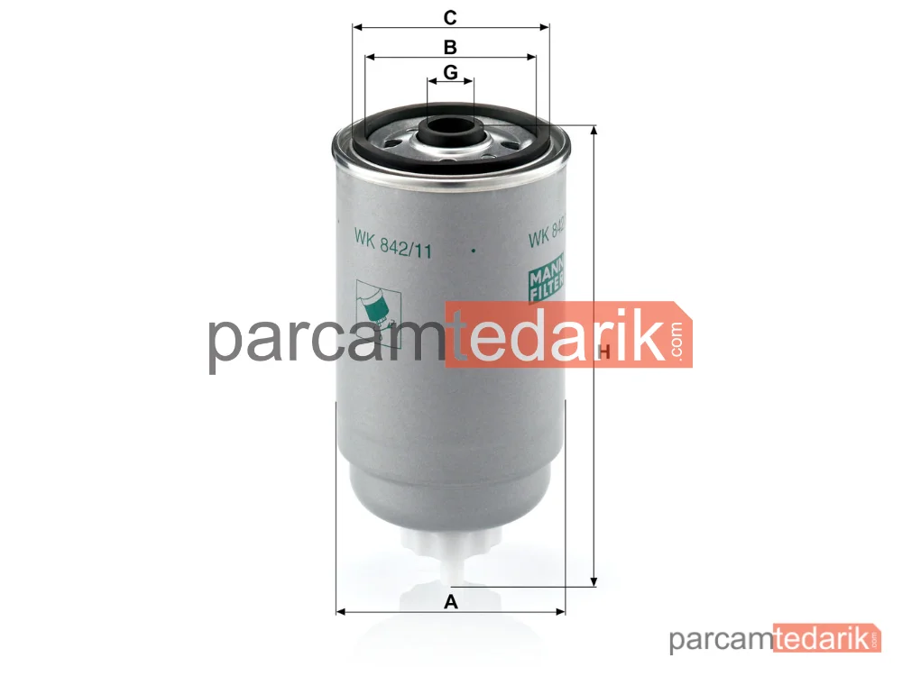 MANN FILTER WK842/11 | Yakıt Filtresi — Volkswagen Passat 1.9 TDİ 96-00