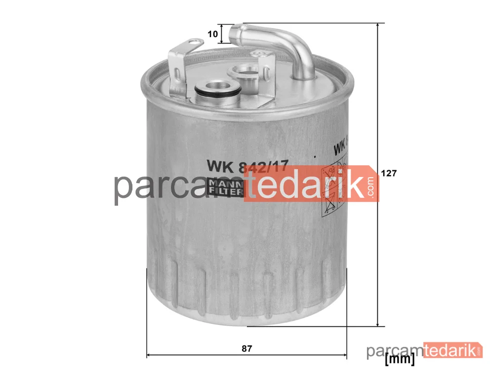 MANN FILTER WK842/17 | Yakıt Filtresi — Mercedes-Benz A Serisi W168 98-04