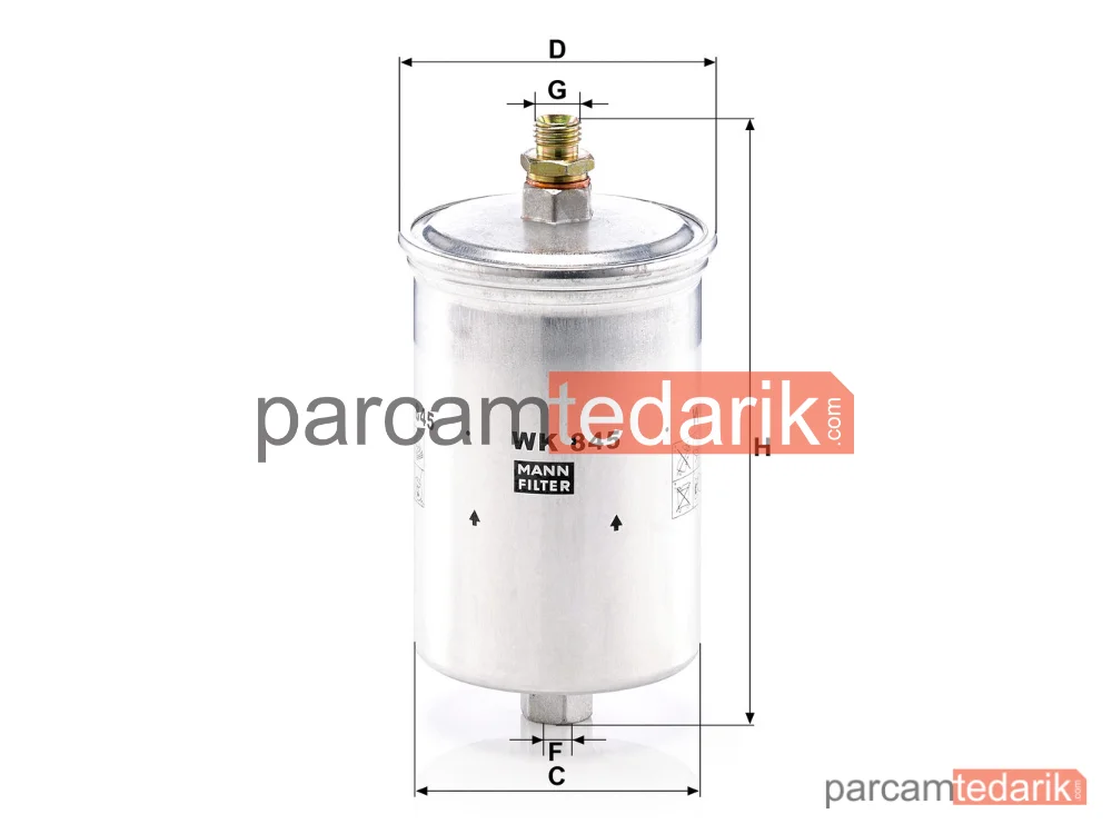 MANN FILTER WK845 | Yakıt Filtresi — Mercedes-Benz S Serisi W126 80-91