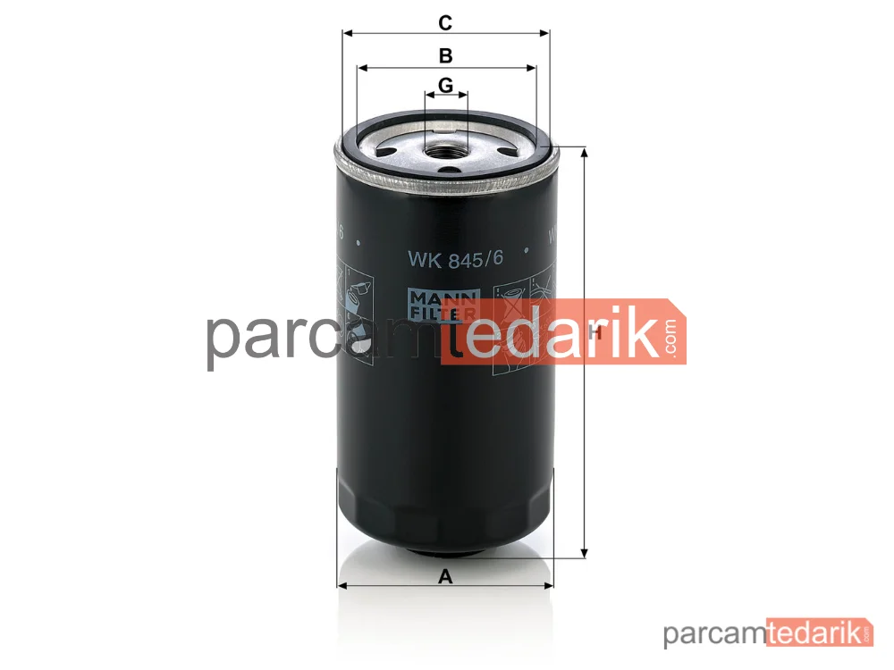MANN FILTER WK845/6 | Yakıt Filtresi — BMW 3 Serisi E36 91-98