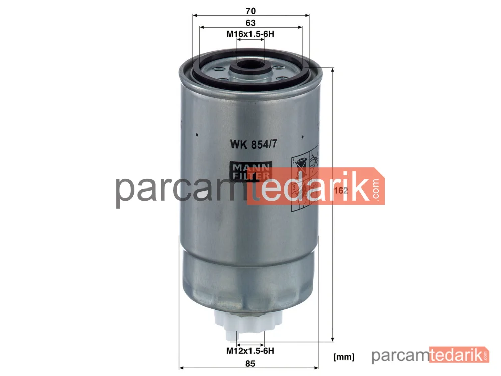 MANN FILTER WK854/7 | Yakıt Filtresi — Chrysler Voyager IV 2.8 CRD 04-08