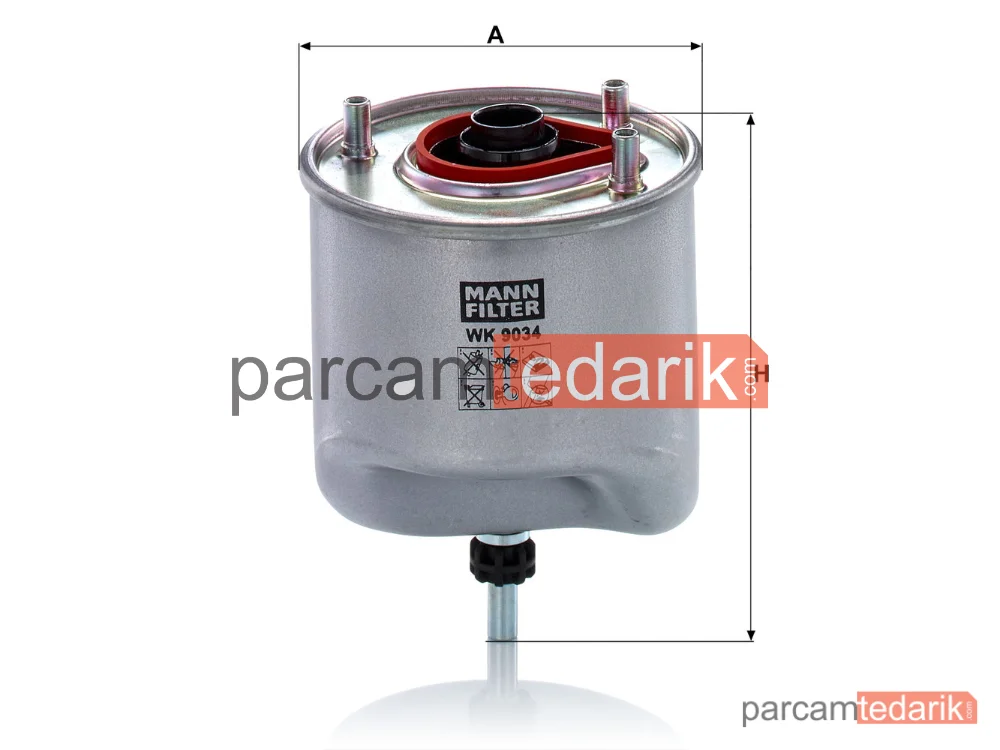 MANN FILTER WK9034 | Yakıt Filtresi — Peugeot 308 I 1.6 HDİ Focus 1.6 TDCI 11>