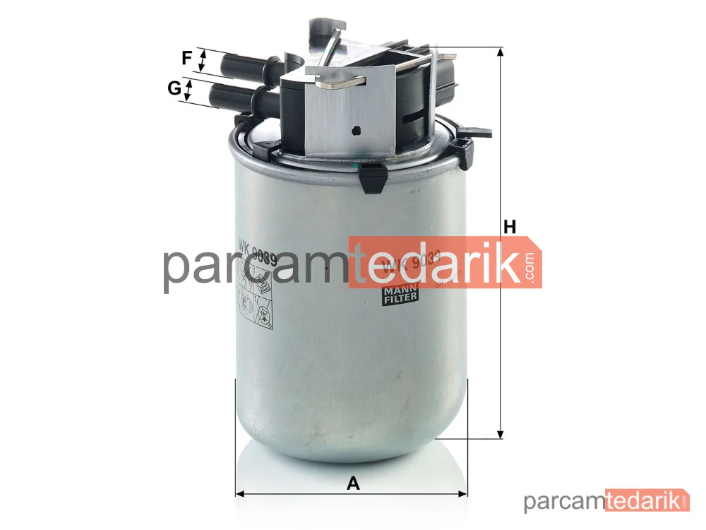 MANN FILTER WK9039 | Yakıt Filtresi — Nissan Qashqai 1.6 DCİ 11-13