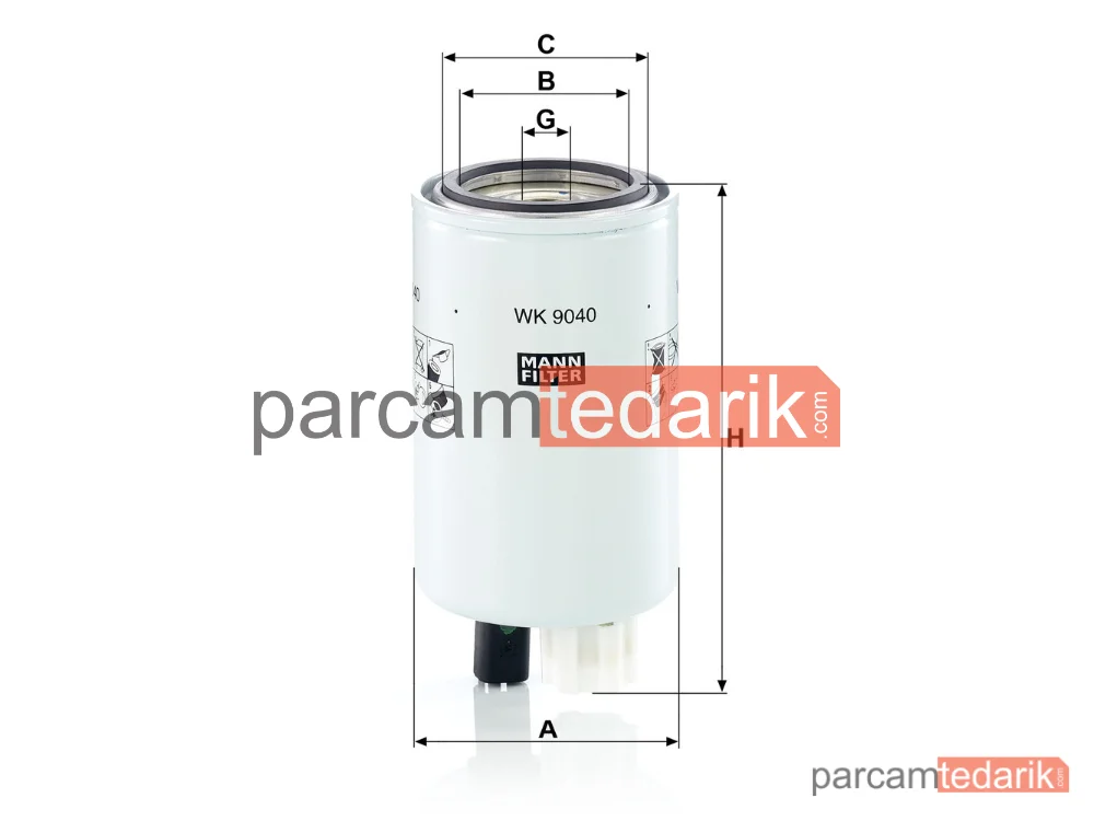 MANN FILTER WK9040 | Endüstriyel Filtre
