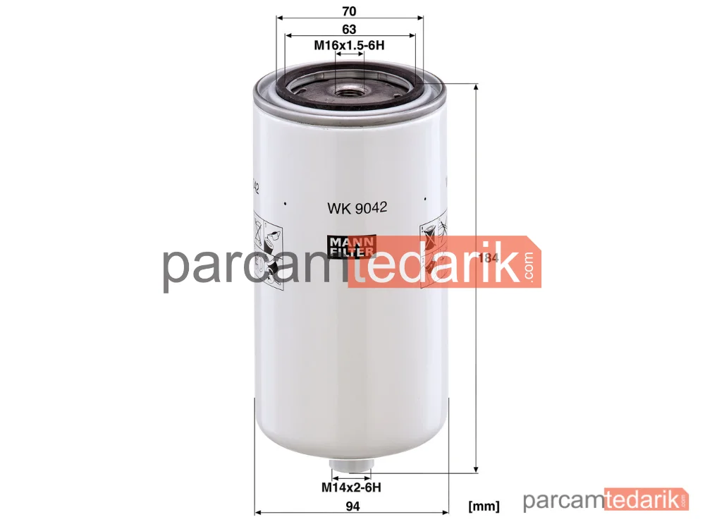 MANN FILTER WK9042X | Endüstriyel Filtre
