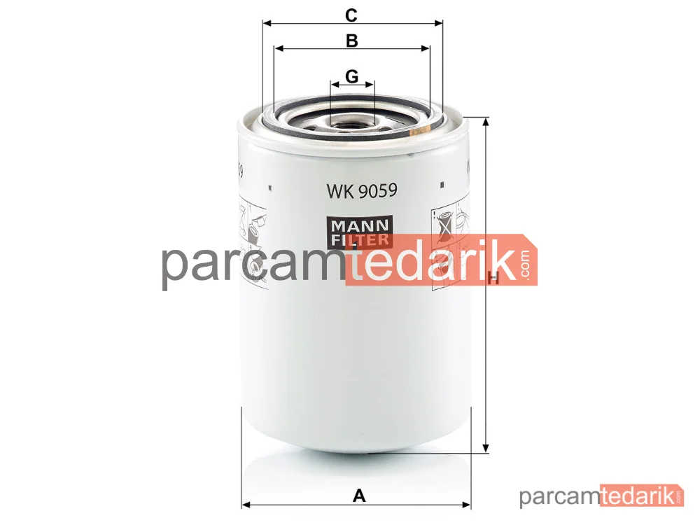 MANN FILTER WK9059 | Endüstriyel Filtre