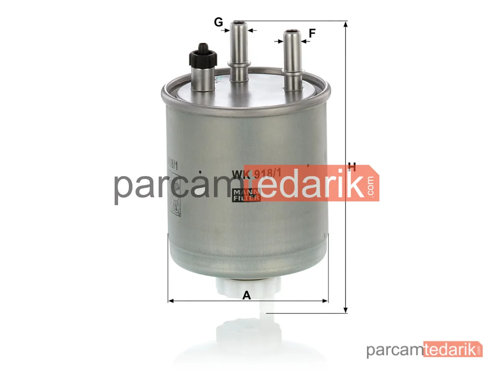 MANN FILTER WK918/1 | Yakıt Filtresi — Renault Kangoo / Grand Kangoo .5 DCİ 08=>, Laguna III .5 DCİ 07-15
