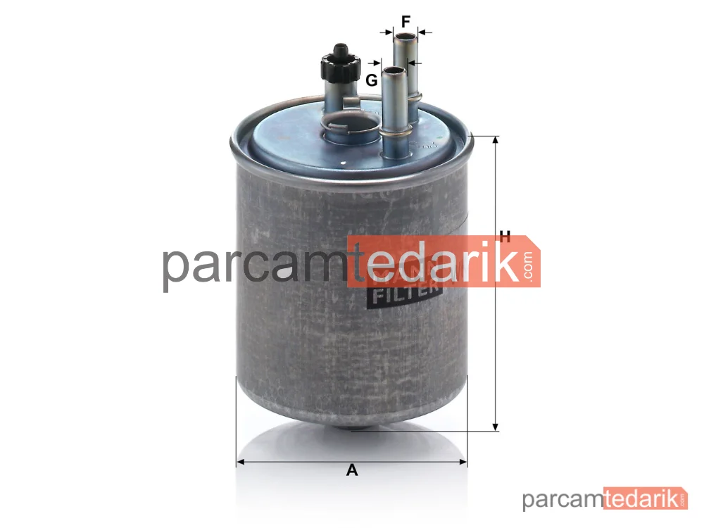 MANN FILTER WK918/2X | Yakıt Filtresi — Su Sensör Yuvalı Renault Kangoo 1.5 DCİ 08=>, Laguna III 1.5 DCİ 07-15