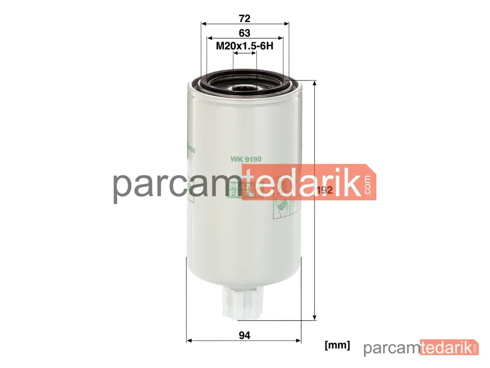 MANN FILTER WK9190X | Endüstriyel Filtre