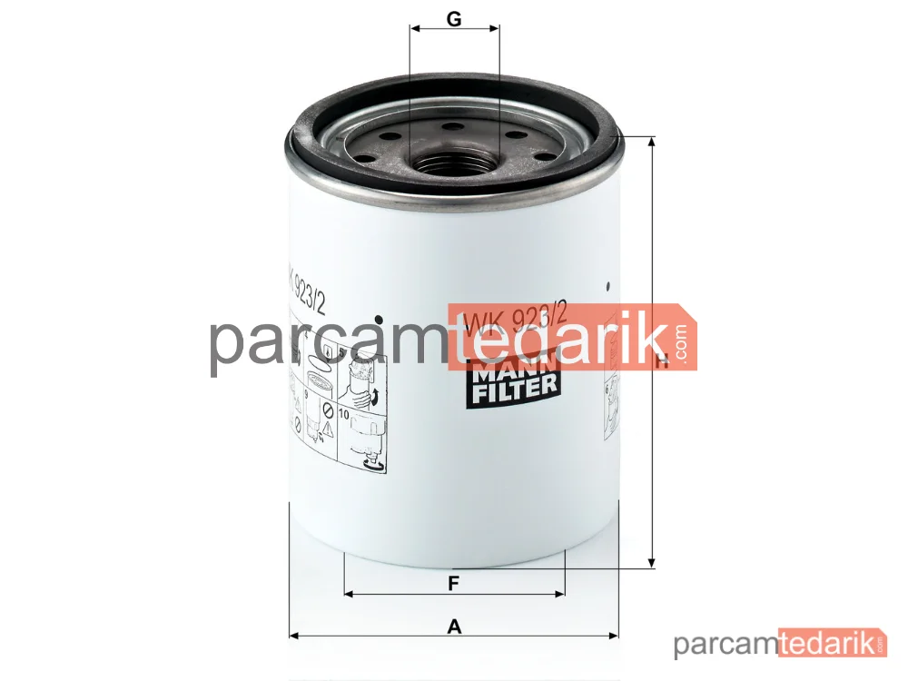 MANN FILTER WK923/2X | Yakıt Filtresi