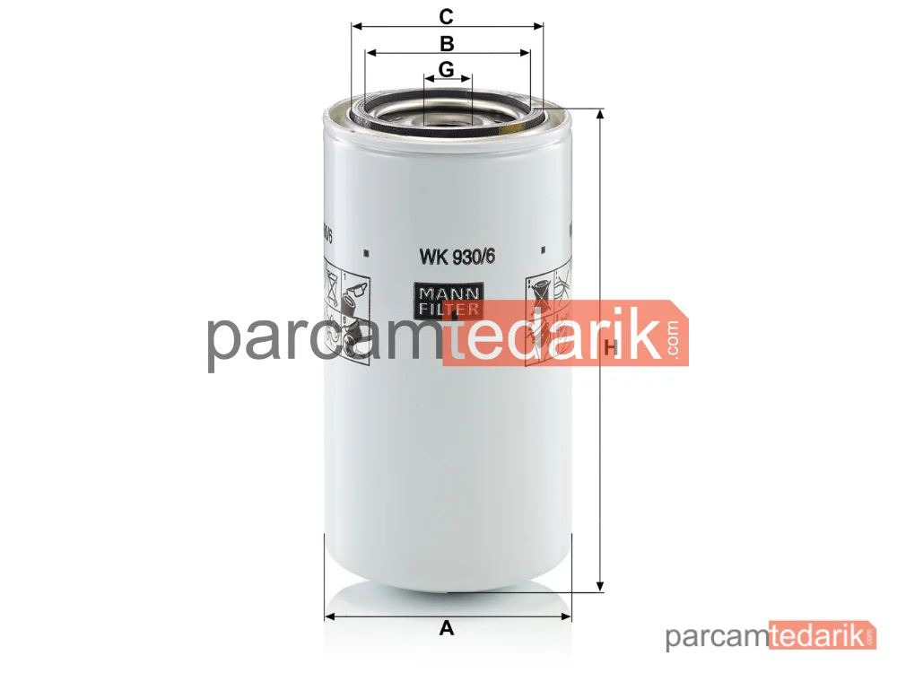 MANN FILTER WK930/6X | Endüstriyel Filtre