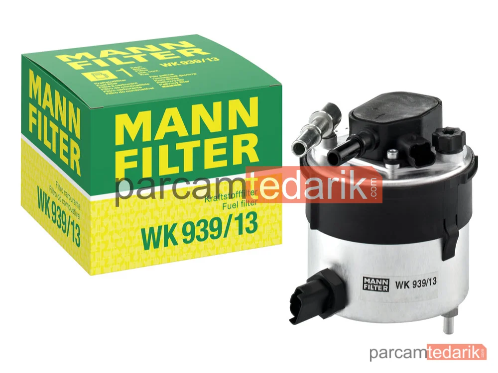 MANN FILTER WK939/13 | Yakıt Filtresi — Sensörlü Ford Focus II 1.6 Tdci 04-12, C-Max 1.6 Tdci 07-10