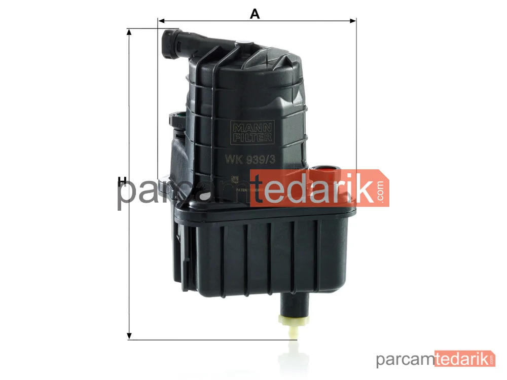 MANN FILTER WK939/3 | Yakıt Filtresi — Renault Clio III 1.5 DCİ 05-14, Modus / Grand Modus 1.5 DCİ 04=>