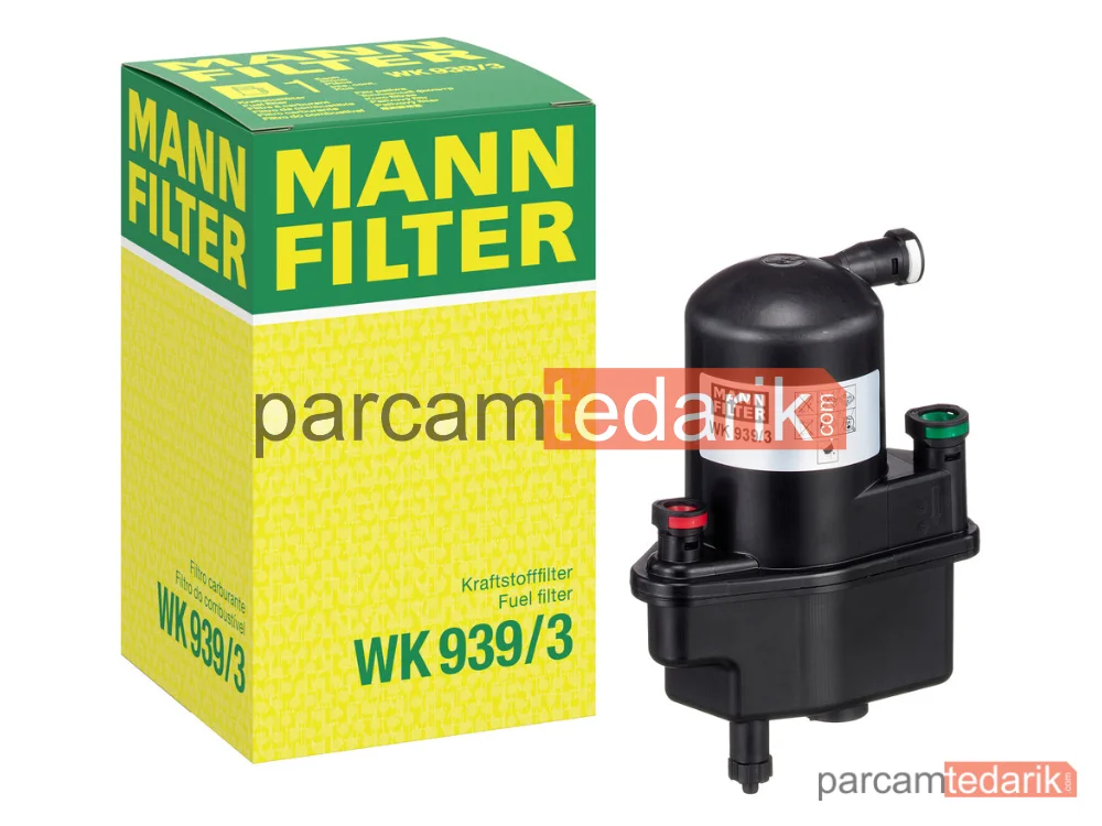 MANN FILTER WK939/3 | Yakıt Filtresi — Renault Clio III 1.5 DCİ 05-14, Modus / Grand Modus 1.5 DCİ 04=>