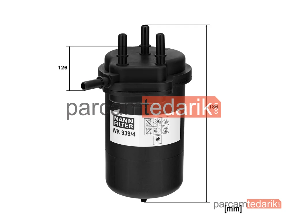 MANN FILTER WK939/4 | Yakıt Filtresi — Renault Megane II 1.5 DCİ 02-08