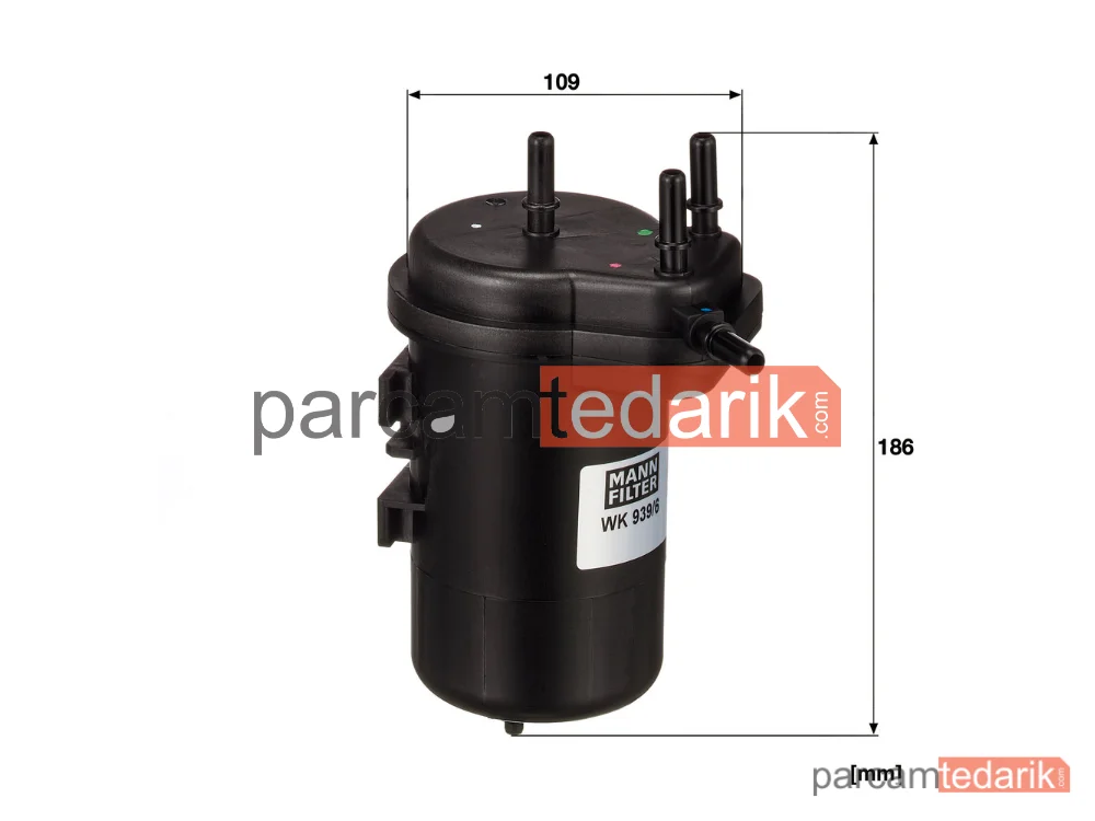 MANN FILTER WK939/6 | Yakıt Filtresi — Renault Clio II 1.5 DCİ 01-10, Clio Symbol 1.5 DCİ 01=>