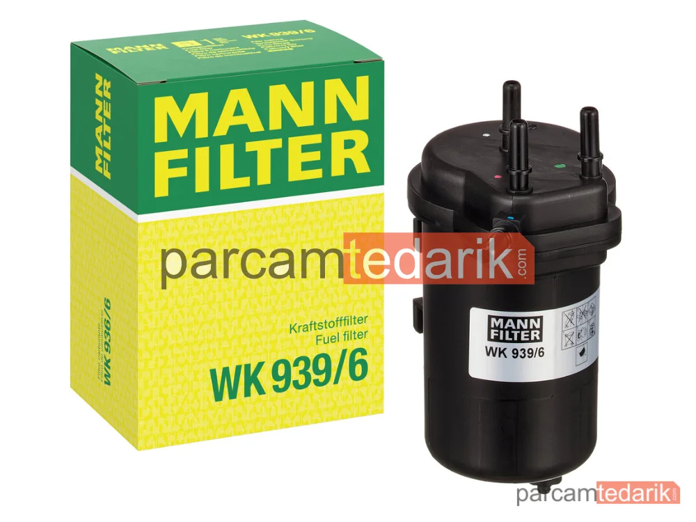 MANN FILTER WK939/6 | Yakıt Filtresi — Renault Clio II 1.5 DCİ 01-10, Clio Symbol 1.5 DCİ 01=>