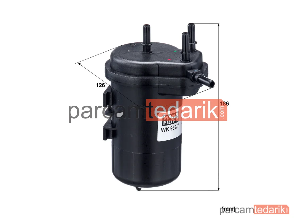 MANN FILTER WK939/7 | Yakıt Filtresi — Renault Kangoo 1.5 DCİ 01=>