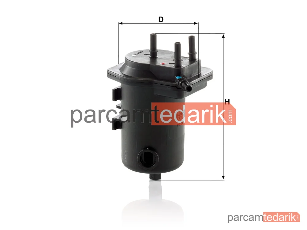 MANN FILTER WK939/8X | Yakıt Filtresi — Delikli Renault Clio II 1.5 DCİ 01-10, Clio Symbol 1.5 DCİ 01=>