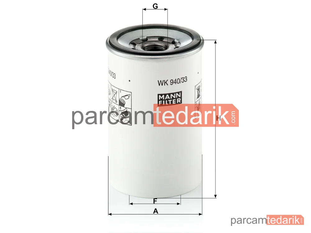 MANN FILTER WK940/33X | Yakıt Filtresi — Renault Trucks