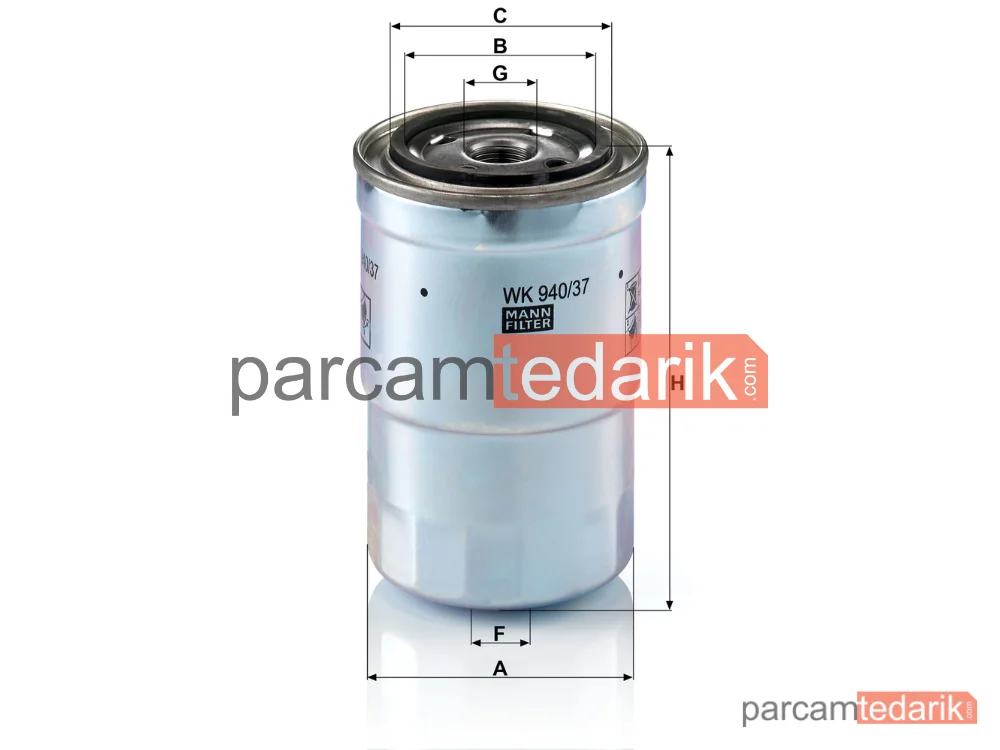 MANN FILTER WK940/37X | Yakıt Filtresi