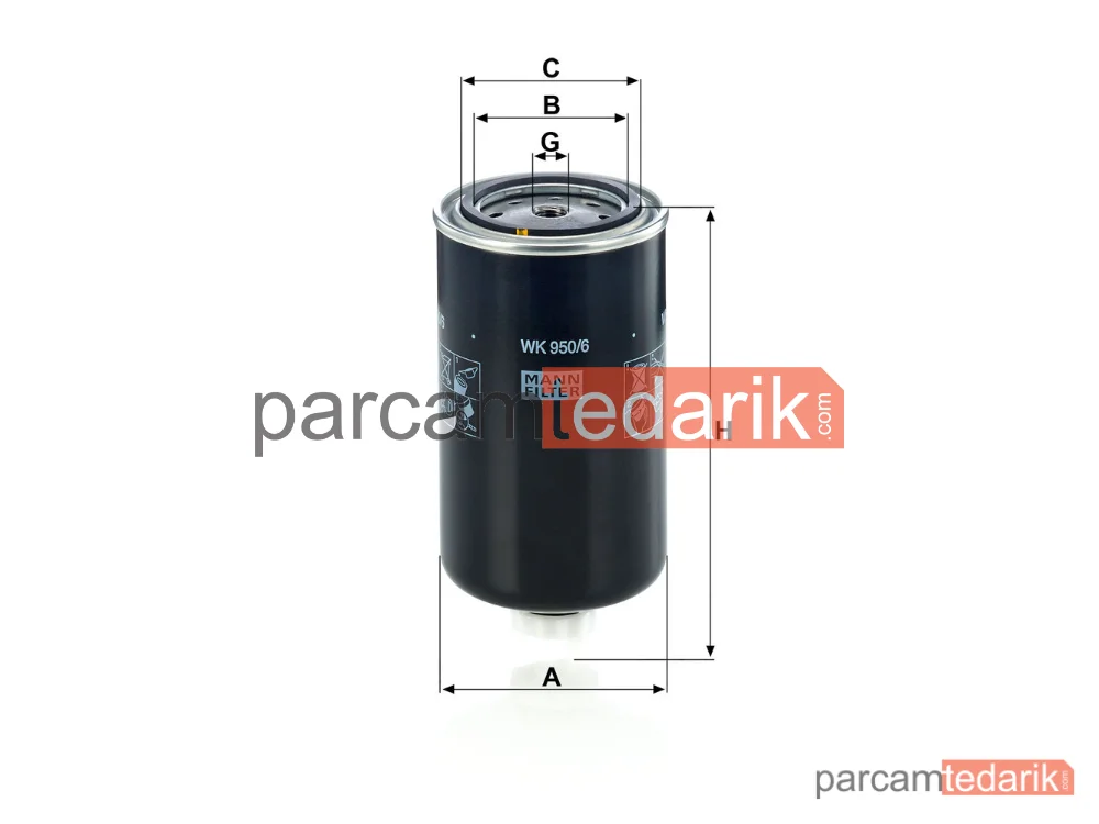 MANN FILTER WK950/6 | Yakıt Filtresi — Iveco Daily III 99-06